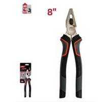 Шарнирно-губцевый инструмент Deli Комбинированные плоскогубцы Deli DL0005 200мм, Cr-V, эксцентриковый шарнир, антикоррозийное покрытие, трехкомпонентная прорезиненная рукоять