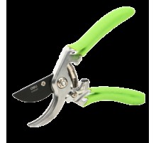 Секатор садовый Deli DL580207 цельнокованный, лезвия с тефлоновым покрытием, длина 215мм, макс. диаметр резки 12мм, сталь SK5