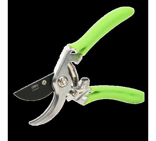 Секатор садовый Deli DL580207 цельнокованный, лезвия с тефлоновым покрытием, длина 215мм, макс. диаметр резки 12мм, сталь SK5 Секатор садовый Deli DL580207 цельнокованный, лезвия с тефлоновым покрытием, длина 215мм, макс. диаметр резки 12мм, сталь SK5