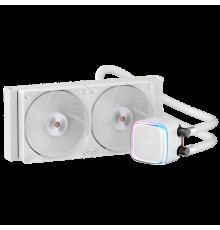 Жидкостная система охлаждения Ocypus Iota L24 WH ARGB White 280W/ All Intel/ AMD AM*/ Digital display / Screws