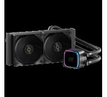 Жидкостная система охлаждения Ocypus Iota L24 BK ARGB Black 280W/ All Intel/ AMD AM*/ Digital display / Screws