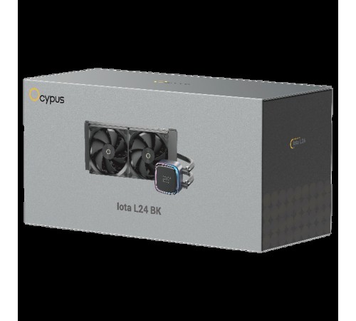 Жидкостная система охлаждения Ocypus Iota L24 BK ARGB Black 280W/ All Intel/ AMD AM*/ Digital display / Screws Жидкостная система охлаждения Ocypus Iota L24 BK ARGB Black 280W/ All Intel/ AMD AM*/ Digital display / Screws