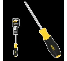 Отвертка Torx Deli DL6310025T T25x100мм сталь Cr-V, двухкомпонентная прорезиненная рукоять