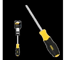 Отвертка Torx Deli DL6310020T T20x100мм сталь Cr-V, двухкомпонентная прорезиненная рукоять