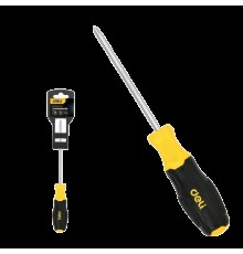 Отвертка Torx Deli DL6310020T T20x100мм сталь Cr-V, двухкомпонентная прорезиненная рукоять