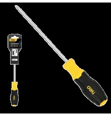 Крестовая отвертка Deli DL638150N PH3x150мм сталь Cr-V, двухкомпонентная прорезиненная рукоять