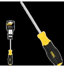 Отвертка Pozidriv Deli DL631002P PZ2x100мм сталь Cr-V, двухкомпонентная прорезиненная рукоять