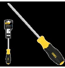 Отвертка Pozidriv Deli DL631003P PZ3x150мм сталь Cr-V, двухкомпонентная прорезиненная рукоять
