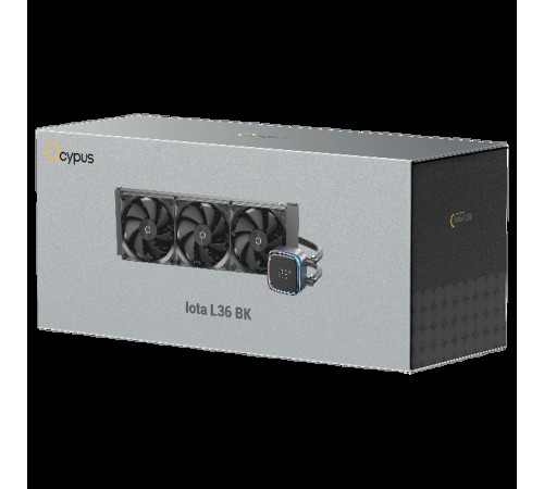 Жидкостная система охлаждения Ocypus Вентилятор Cooler Iota L36 BK ARGB Black 300W/ All Intel/ AMD AM*/ Digital display / Screws