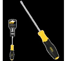 Шлицевая отвертка Deli DL6351001N 5х100мм сталь Cr-V, двухкомпонентная прорезиненная рукоять