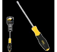Шлицевая отвертка Deli DL6361251N 6х125мм сталь Cr-V, двухкомпонентная прорезиненная рукоять