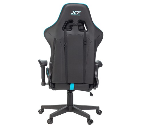 Кресло игровое A4Tech X7 GG-1200 черный/голубой искусственная кожа крестовина пластик