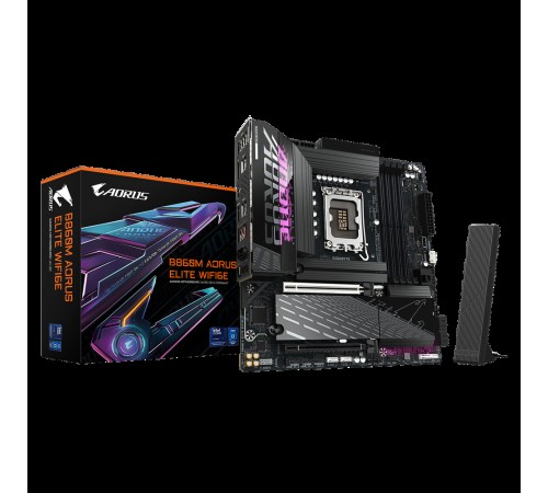 Материнская плата Gigabyte B860M AORUS ELITE WIFI6E, RTL