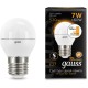 Лампа светодиодная Gauss Black 6.5Вт цок.:E27 шар 220B 3000K св.свеч.бел.теп. G45 (упак.:10шт) (105102107)