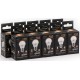 Лампа светодиодная Gauss Black 6.5Вт цок.:E27 шар 220B 3000K св.свеч.бел.теп. G45 (упак.:10шт) (105102107)