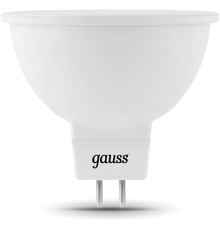 Лампа светодиодная Gauss Black 5Вт цок.:GU5.3 рефлек. 220B 4100K св.свеч.бел.нейт. MR16 (упак.:10шт) (101505205)