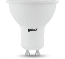 Лампа светодиодная Gauss Black 5Вт цок.:GU10 рефлек. 220B 4100K св.свеч.бел.нейт. MR16 (упак.:10шт) (101506205)