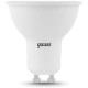Лампа светодиодная Gauss Black 7Вт цок.:GU10 рефлектор 220B 3000K св.свеч.бел.теп. MR16 (упак.:10шт) (101506107)