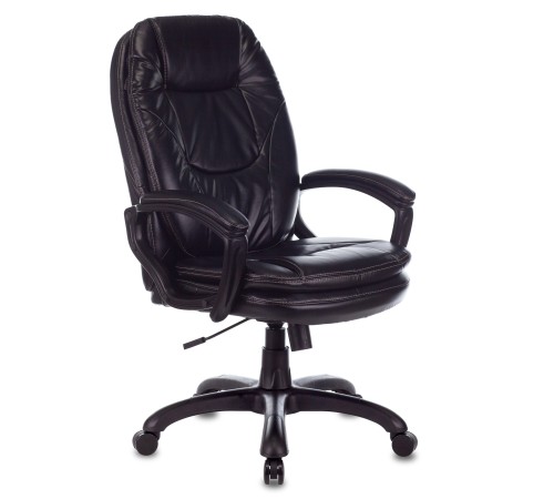 Кресло руководителя Бюрократ CH-868N черный Leather Venge Black искусственная кожа крестовина пластик