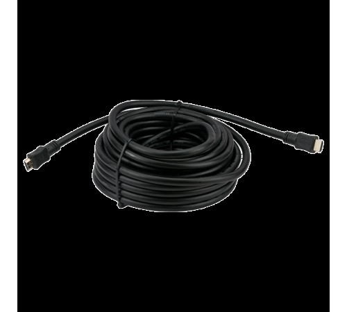 Кабель HDMI Cablexpert CC-HDMI4L-15M, 15м, v2.0, 19M/19M, серия Light, черный, позол.разъемы, экран, пакет