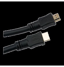 Кабель HDMI Cablexpert CC-HDMI4L-15M, 15м, v2.0, 19M/19M, серия Light, черный, позол.разъемы, экран, пакет