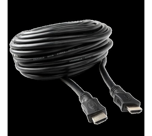 Кабель HDMI Cablexpert CC-HDMI4L-15M, 15м, v2.0, 19M/19M, серия Light, черный, позол.разъемы, экран, пакет