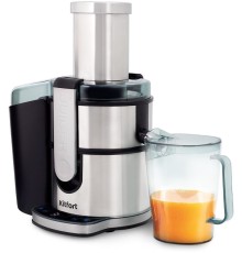 Соковыжималка центробежная Kitfort KT-1120 800Вт стальной/черный