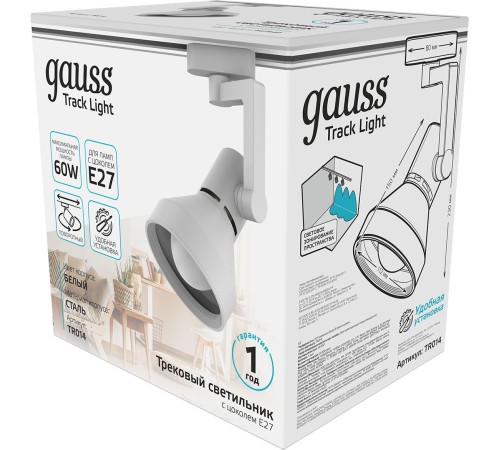 Система трековая Gauss TR014 60Вт белый Система трековая Gauss TR014 60Вт белый