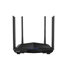 Маршрутизатор Tenda AC10 Двухдиапазонный гигабитный Wi-Fi роутер AC1200 до 300 Мбит/с на 2,4 ГГц + до 867 Мбит/с до 5 ГГц, LAN 3x1 Гбит/с, WAN 1x1 Гбит/с, 4*5dBi внешние антенны