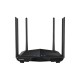Маршрутизатор Tenda AC10 Двухдиапазонный гигабитный Wi-Fi роутер AC1200 до 300 Мбит/с на 2,4 ГГц + до 867 Мбит/с до 5 ГГц, LAN 3x1 Гбит/с, WAN 1x1 Гбит/с, 4*5dBi внешние антенны