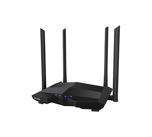 Маршрутизатор Tenda AC10 Двухдиапазонный гигабитный Wi-Fi роутер AC1200 до 300 Мбит/с на 2,4 ГГц + до 867 Мбит/с до 5 ГГц, LAN 3x1 Гбит/с, WAN 1x1 Гбит/с, 4*5dBi внешние антенны