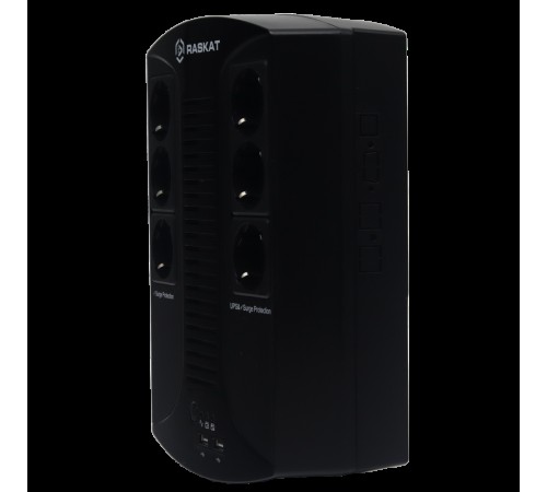 Источник бесперебойного питания (ИБП) Raskat VS-850VA 850VA, 510Вт, 6хCEE 7 Источник бесперебойного питания (ИБП) Raskat VS-850VA 850VA, 510Вт, 6хCEE 7