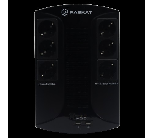 Источник бесперебойного питания (ИБП) Raskat VS-850VA 850VA, 510Вт, 6хCEE 7 Источник бесперебойного питания (ИБП) Raskat VS-850VA 850VA, 510Вт, 6хCEE 7