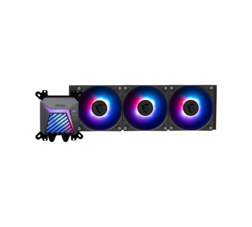 Жидкостная система охлаждения MSI MAG CORELIQUID A15 360 3 x ARGB Fan, ARGB Block Жидкостная система охлаждения MSI MAG CORELIQUID A15 360 3 x ARGB Fan, ARGB Block