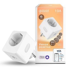 Умная розетка Gauss SP-10A EU Wi-Fi белый (5510122)