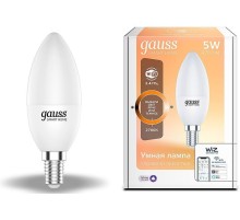 Умная лампа Gauss IoT Smart Home E14 5Вт 470lm Wi-Fi (упак.:1шт) (1100112)