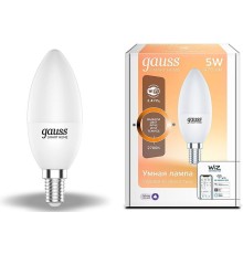Умная лампа Gauss IoT Smart Home E14 5Вт 470lm Wi-Fi (упак.:1шт) (1100112)