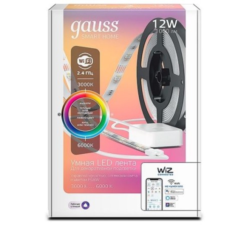 Умная светодиодная лента Gauss Smart Home (5010122) Умная светодиодная лента Gauss Smart Home (5010122)