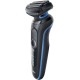 Бритва сетчатая Braun Series 5 51-B1000s реж.эл.:3 питан.:аккум. черный/синий