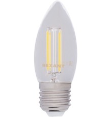 Лампа филам. Rexant 9.5Вт цок.:E27 свеча 220B 2400K св.свеч.бел.нейт. CN (упак.:10шт) (604-100)