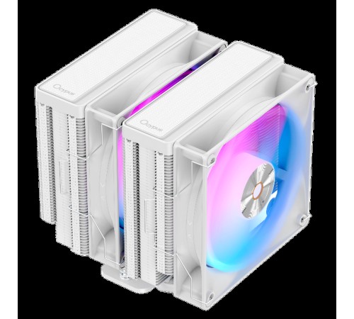 Вентилятор для процессора Cooler Ocypus Delta A62 WH ARGB White 260W/ All Intel/ AMD AM*/ 2 fans / Screws Вентилятор для процессора Cooler Ocypus Delta A62 WH ARGB White 260W/ All Intel/ AMD AM*/ 2 fans / Screws