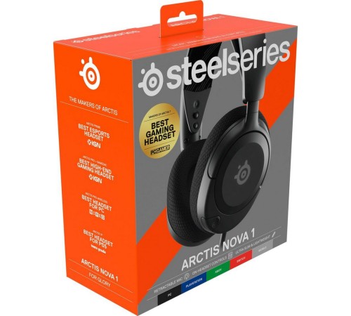 Наушники SteelSeries Arctis Nova 1 Wired Gaming Headset Black Наушники SteelSeries Arctis Nova 1 Wired Gaming Headset Black