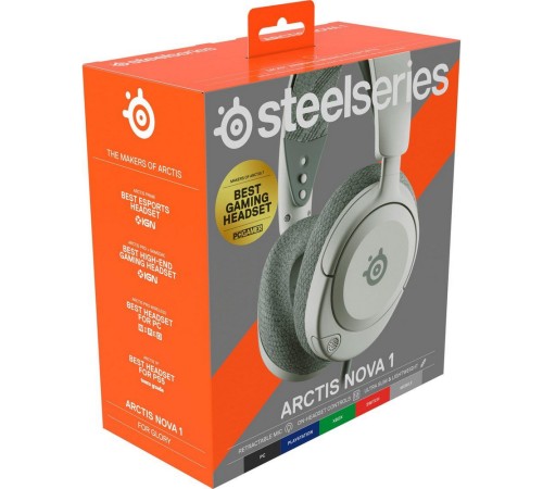 Наушники SteelSeries Arctis Nova 1 Wired Gaming Headset White Наушники SteelSeries Arctis Nova 1 Wired Gaming Headset White