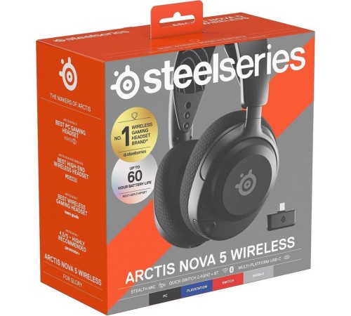 Наушники SteelSeries Arctis Nova 5 Wireless Black Наушники SteelSeries Arctis Nova 5 Wireless Black