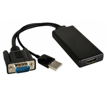 62 Kramer ADC-GM/HF Переходник VGA вилка на HDMI розетка активный (99-9698002)