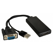 62 Kramer ADC-GM/HF Переходник VGA вилка на HDMI розетка активный (99-9698002)