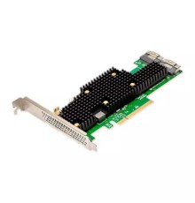 HBA-адаптер Broadcom 9620-16i SGL (05-50111-02001 / 03-50111-02001) PCIe v4 x8 LP, Tri-Mode SAS/SATA/NVMe 24G eHBA, 16port (2*int SFF8654), RAID 0/1/10, SAS4016 IOC, RTL