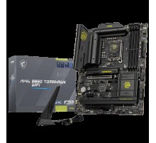 Материнская плата MSI MAG B860 TOMAHAWK WIFI B860, LGA1851, 4*DDR5, 2*PCIEx16, 1*PCIEx1, 3*M.2, 3*TypeC, 4*USB3.2Gen2, 2*USB3.2Gen1, 8*USB2.0, 4*SATA3.0, 5G, Type-C DP, DP, HDMI, ATX, RTL