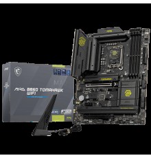 Материнская плата MSI MAG B860 TOMAHAWK WIFI B860, LGA1851, 4*DDR5, 2*PCIEx16, 1*PCIEx1, 3*M.2, 3*TypeC, 4*USB3.2Gen2, 2*USB3.2Gen1, 8*USB2.0, 4*SATA3.0, 5G, Type-C DP, DP, HDMI, ATX, RTL