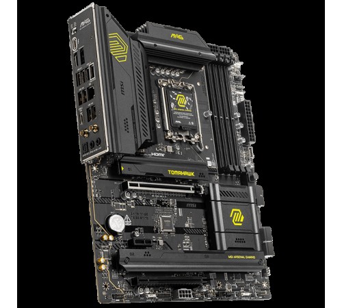 Материнская плата MSI MAG B860 TOMAHAWK WIFI B860, LGA1851, 4*DDR5, 2*PCIEx16, 1*PCIEx1, 3*M.2, 3*TypeC, 4*USB3.2Gen2, 2*USB3.2Gen1, 8*USB2.0, 4*SATA3.0, 5G, Type-C DP, DP, HDMI, ATX, RTL